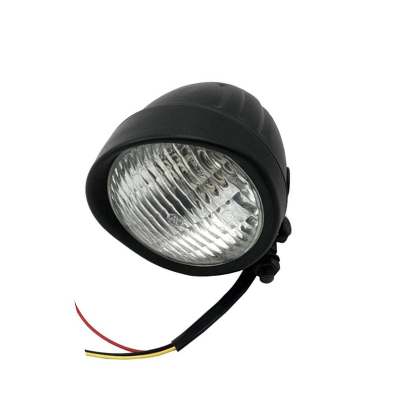 FATECIM 4.5" Motorcycle Headlight Aluminum Visor Bullet Black Head Light Lamp for Harley Sportster XL Dyna Softail Bobber - Image 5